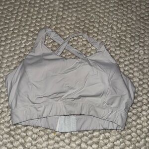 Women's Gray-White Sports Bra